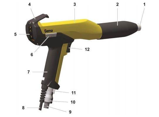 Súng thủ công GM03 có màn hình LED điện áp cao cho thiết bị thủ công 2 B