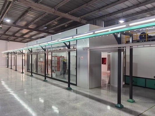 Dây chuyền sơn tĩnh điện tự động 40m/giờ cho tấm gỗ nội thất gỗ Mdf
