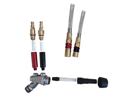 261645 261637 1005589 1005590 Bộ phun bột OptiFlow IG06 Khớp nối nhả nhanh và bộ van kiểm tra không khí