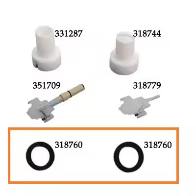 318760 PG1 Phẳng Và Chuẩn Jet Nozzle Contact Ring Bột phủ súng phụ tùng với hỗ trợ OEM tùy chỉnh