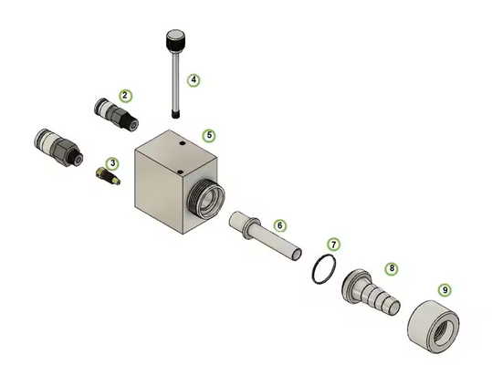 Không OEM AIT60140-85 AIT60140-86 GX8000 Injector For GX131 Elector Static Powder Coating Gun