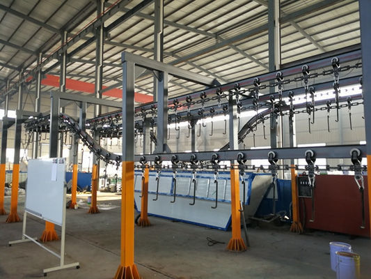 Tiết kiệm không gian Dây chuyền sơn tĩnh điện Dây chuyền treo băng tải