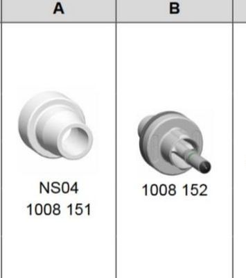 1008151 Vòi phun sơn tĩnh điện NS04 cho Súng GM03 GA03