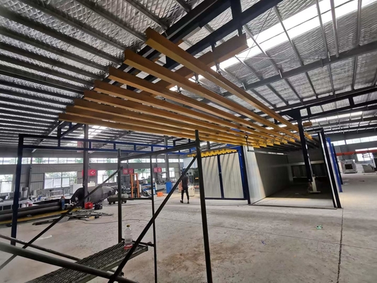 Lắp ráp dây chuyền sơn phun tĩnh điện để vận chuyển thủ công tùy chỉnh của hồ sơ