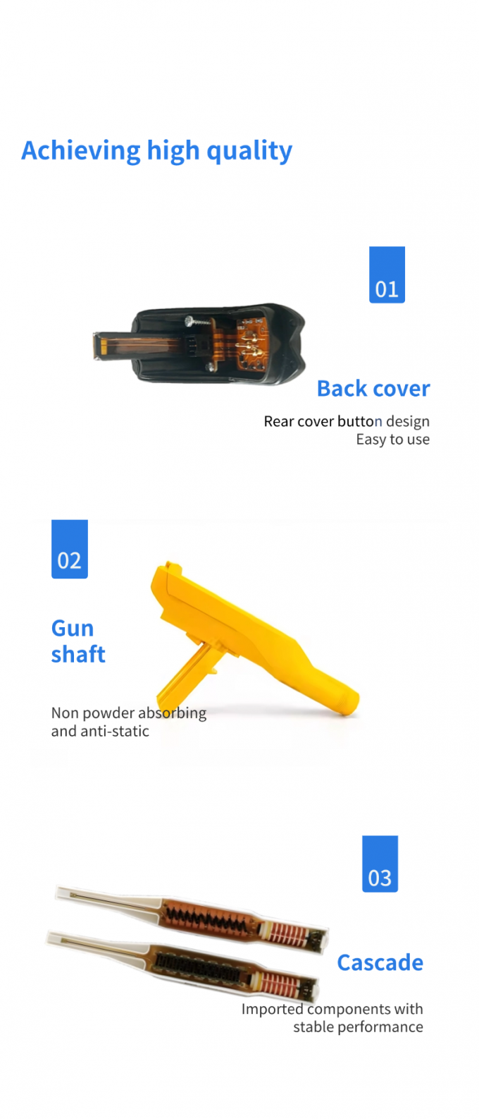 Hệ thống xử lý trước công nghiệp vòi có thể tùy chỉnh vòi rửa vuông với hỗ trợ OEM 5